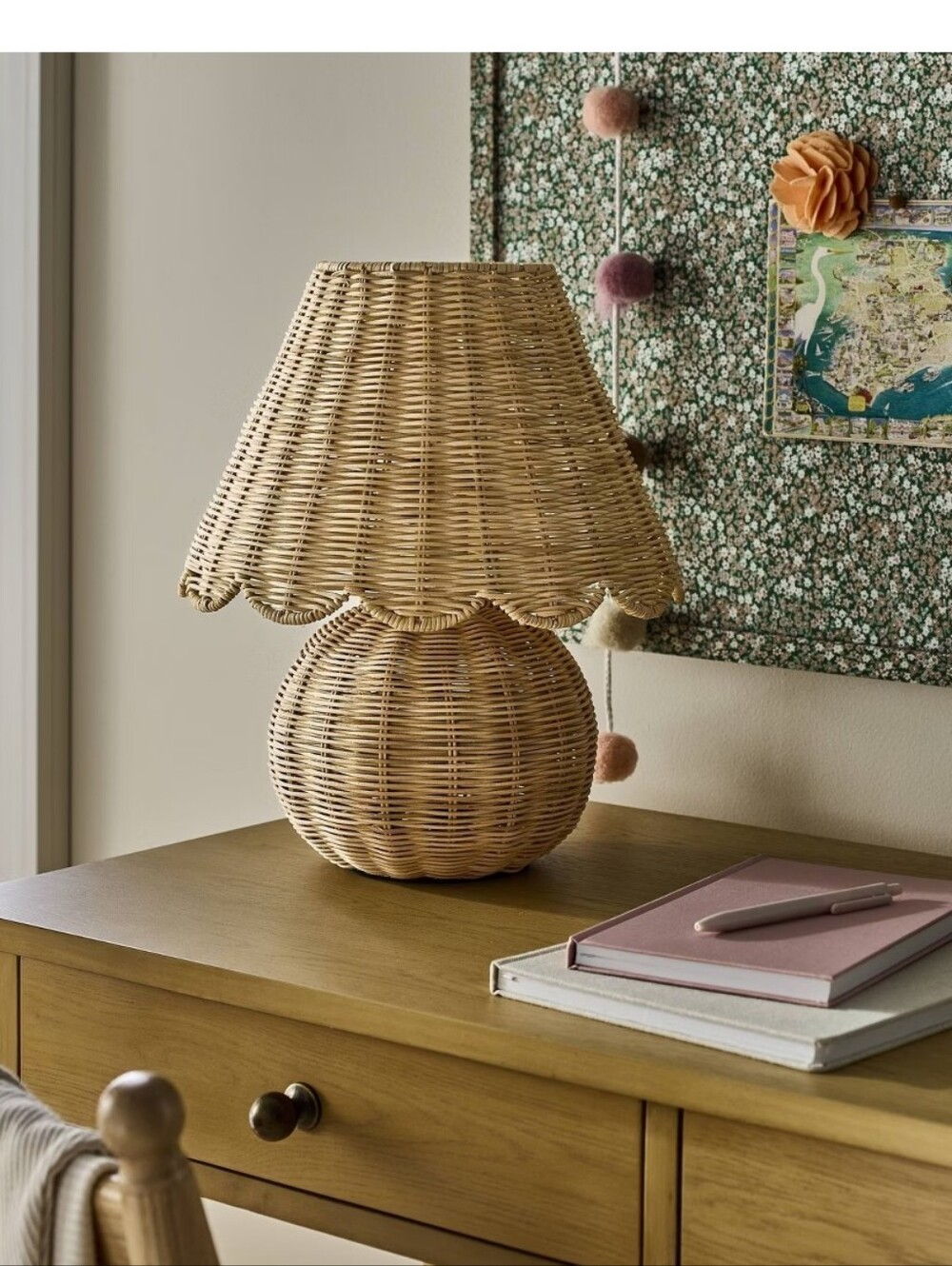 Studio McGee Table Lamp with Woven Base and Woven Shade - Threshold